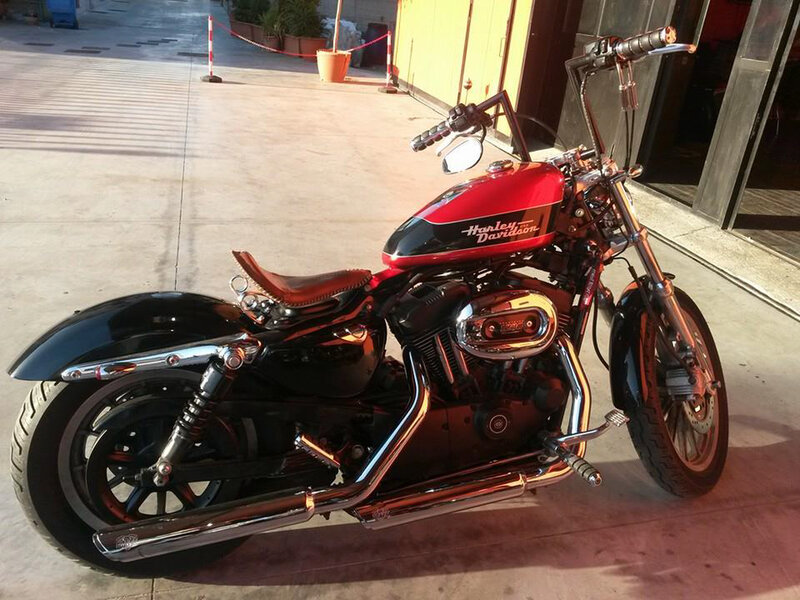 Red and Black Motorcycle — Calm, Afternoon, Photograph, Seat