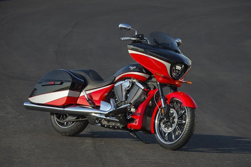 Red and Black Motorcycle — Dramatic, Afternoon, Photograph