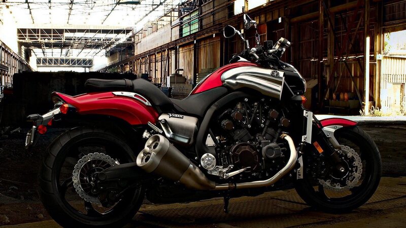 Red and Black Motorcycle — Dramatic, Afternoon