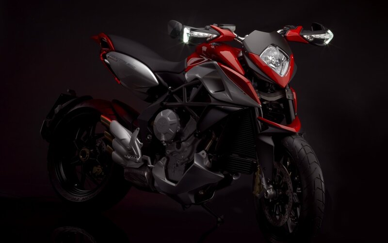 Red and Black Motorcycle — Dramatic, Photograph, Headlight, Exhaust