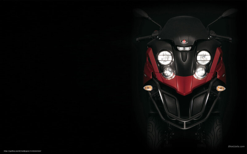 Red and Black Motorcycle — Dramatic, Photograph, Headlights, Handlebars