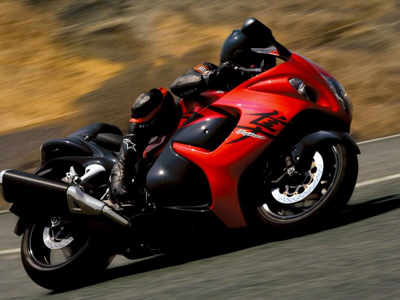 Red and Black Motorcycle — Dynamic, Afternoon, Photograph