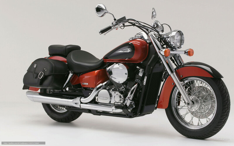 Red and Black Motorcycle — Neutral, Photograph, Saddlebags, Chrome Exhaust
