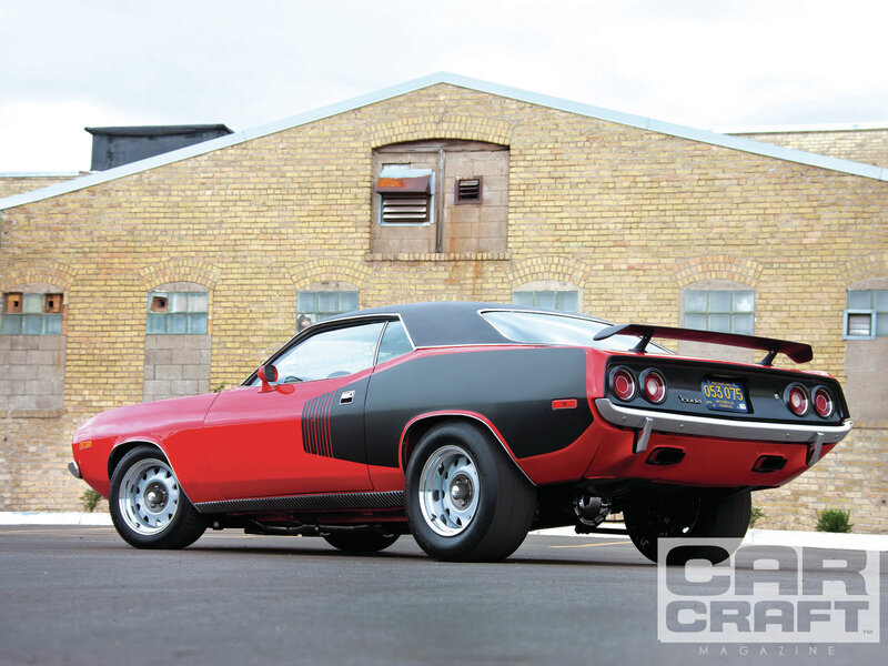 Red and Black Muscle Car — Dramatic, Afternoon