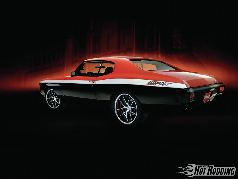 Red and Black Muscle Car — Dramatic, Night