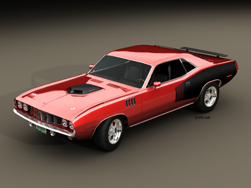 Red and Black Muscle Car — Dynamic