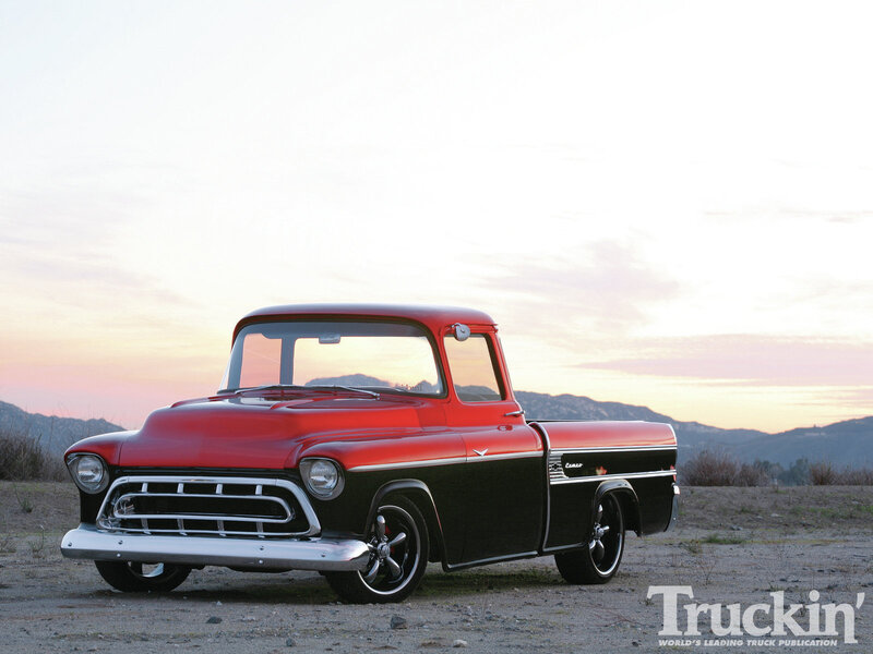 Red and Black Pickup Truck — Serene