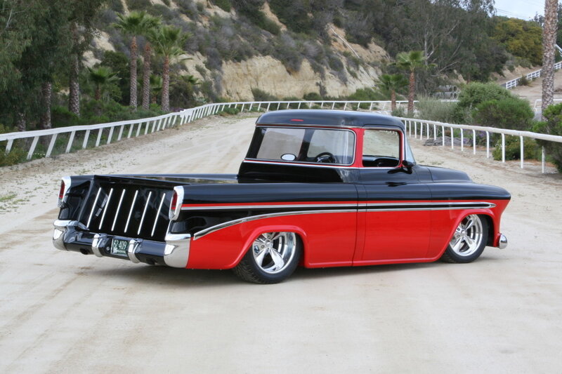Red and Black Pickup Truck
