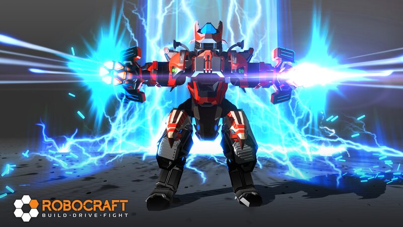 Red and Black Robot — Blue