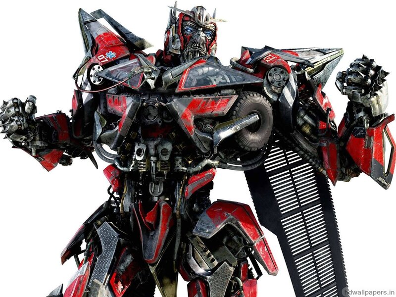 Red and Black Robot — Dramatic, Digital Art, Wheels