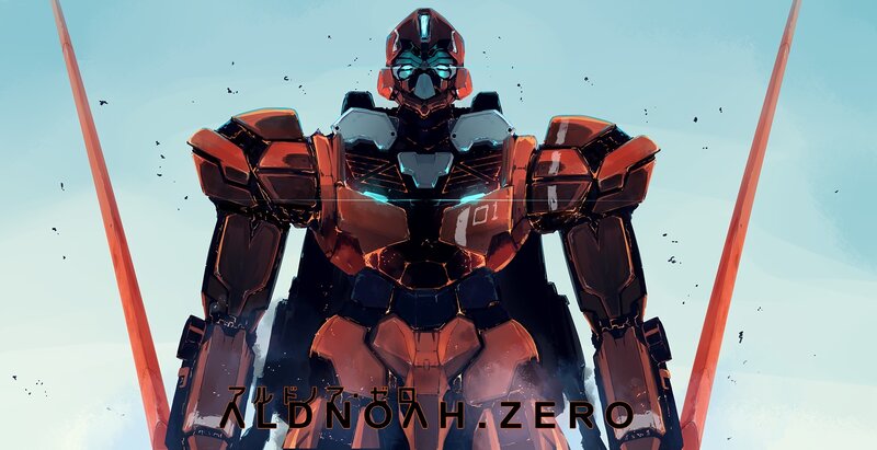 Red and Black Robot — Orange
