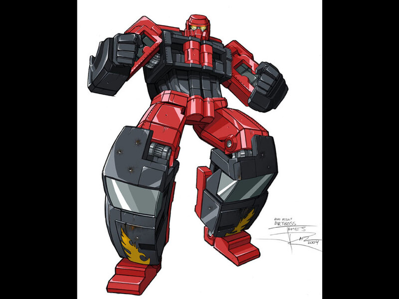 Red and Black Robot