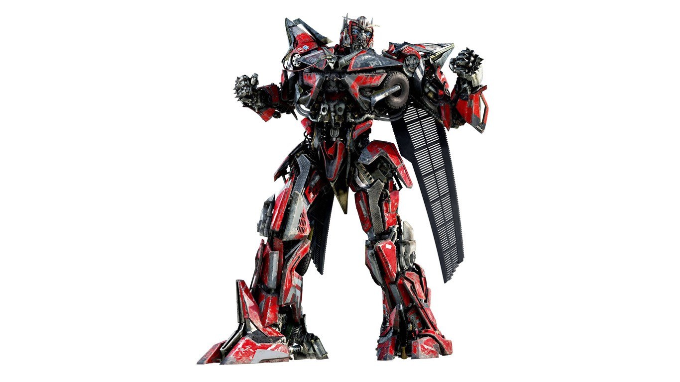 red and black robot transformer