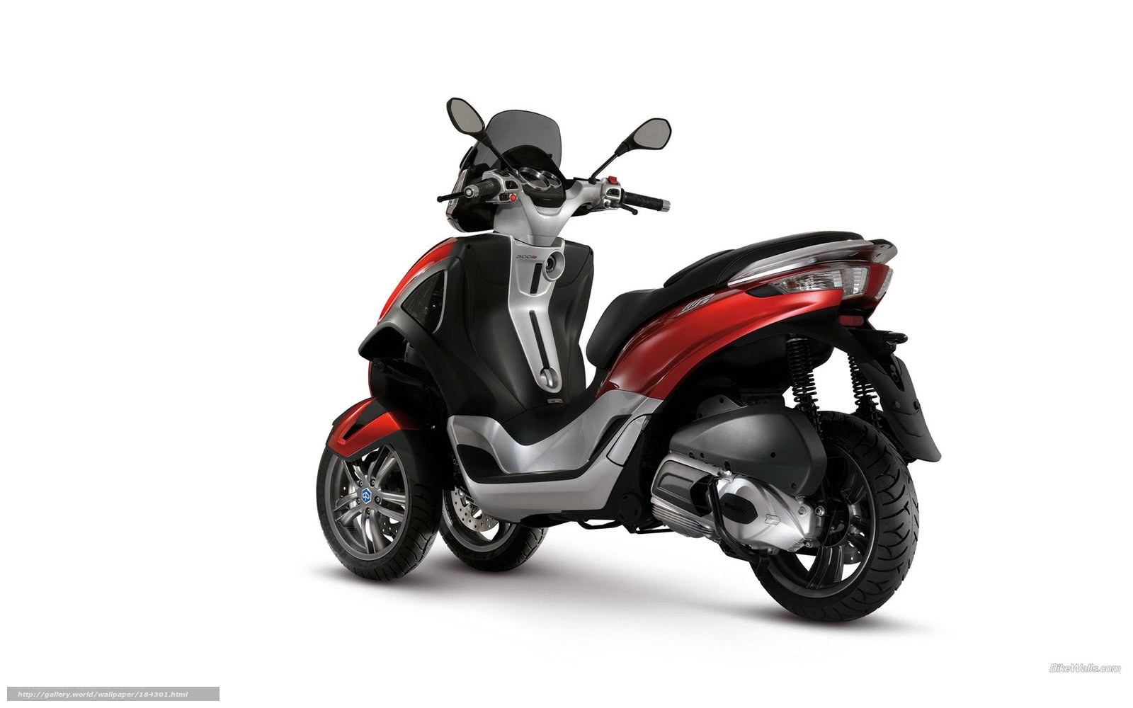 red and black scooter