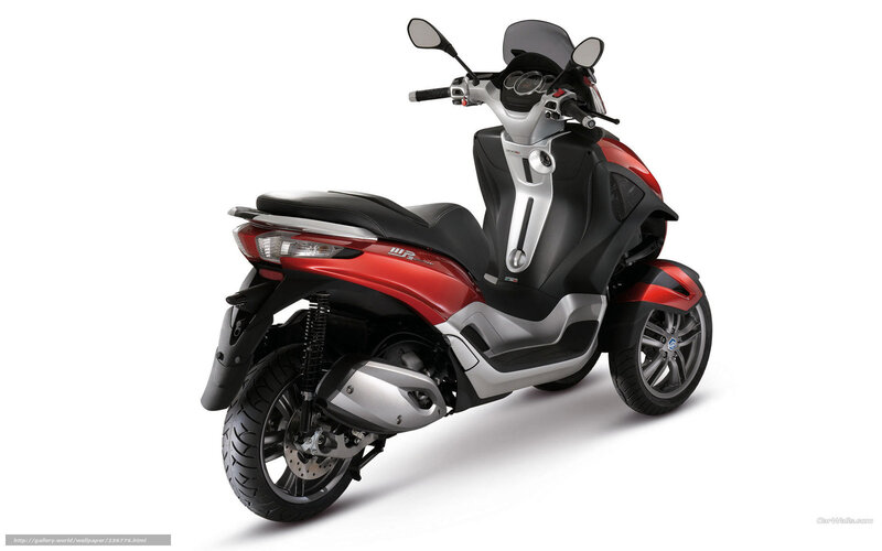 red and black scooter
