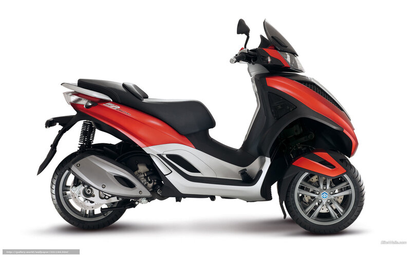 red and black scooter