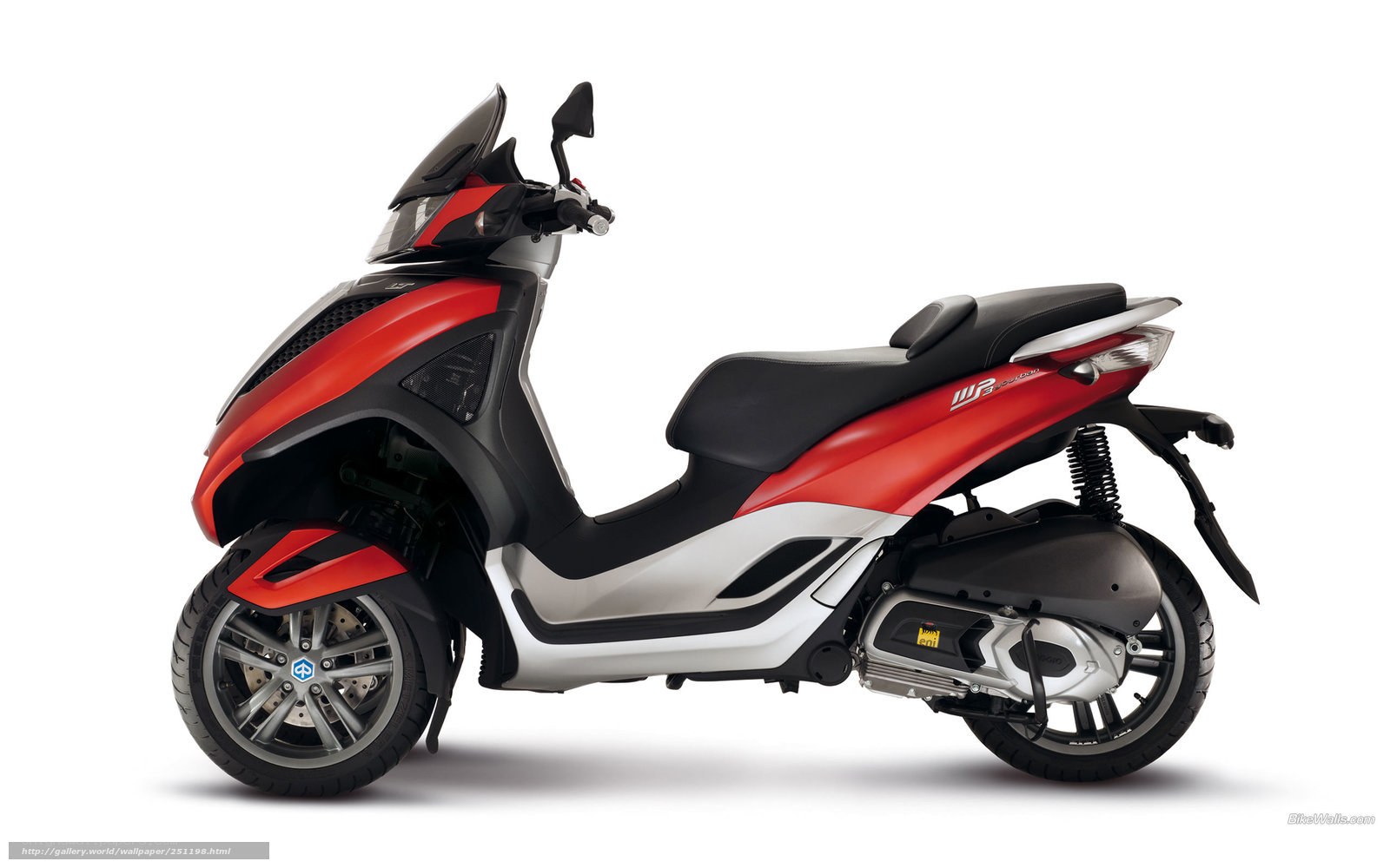 red and black scooter