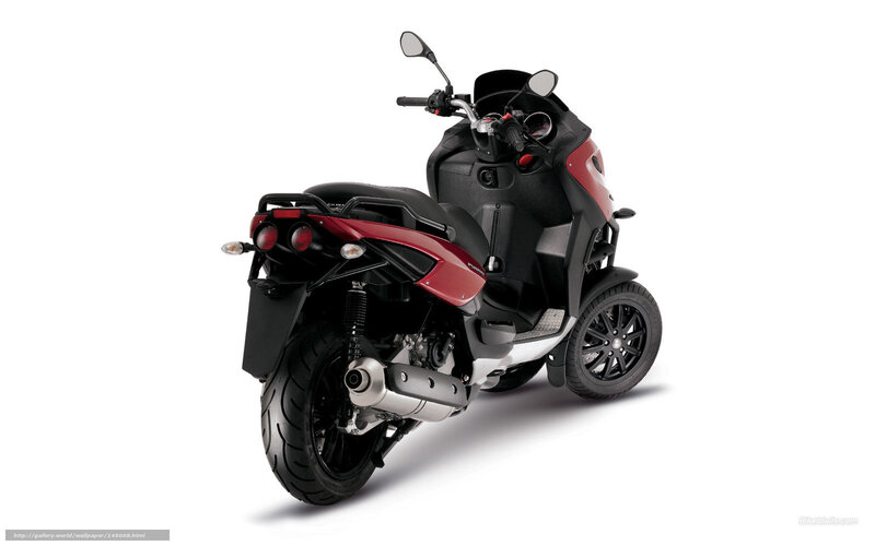 red and black scooter