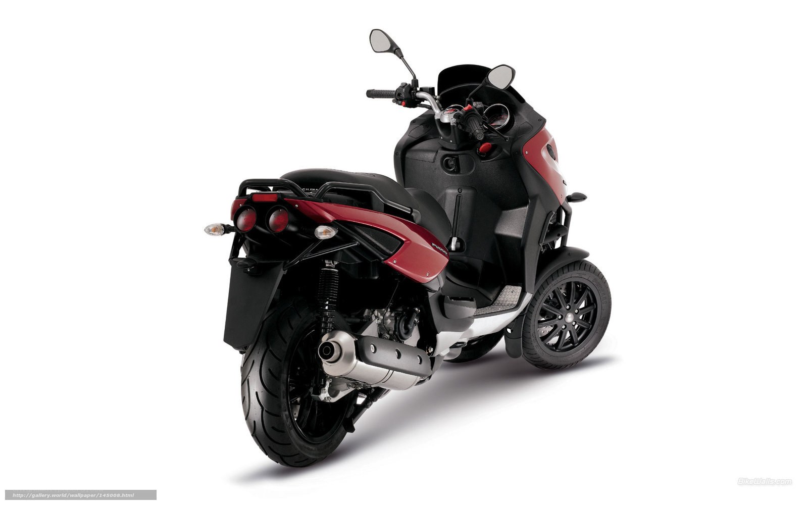 red and black scooter