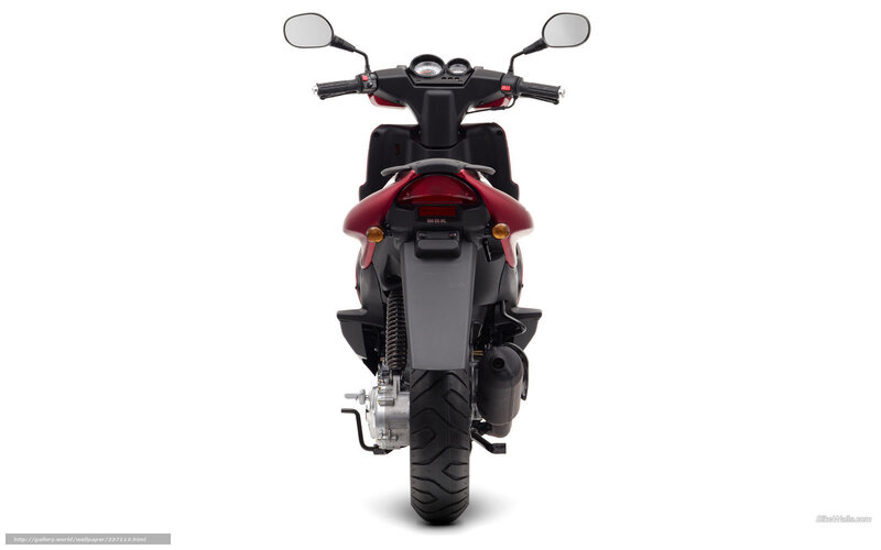 Red and Black Scooter — Neutral, Photograph, Handlebars, Mirrors, Taillight