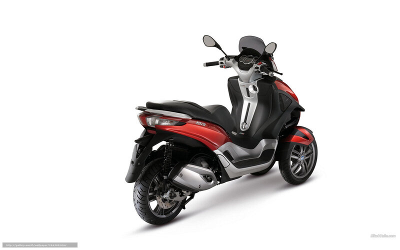 Red and Black Scooter — Neutral, Photograph, Seat, Handlebars