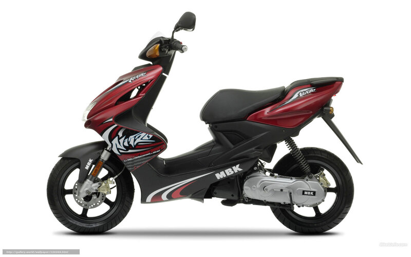 Red and Black Scooter — Neutral, Photograph, Seat, Wheel, Engine