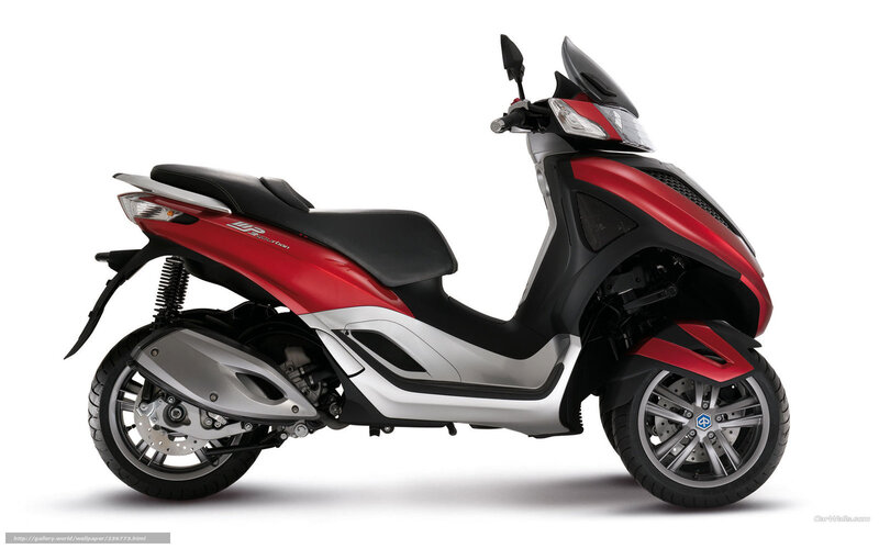 Red and Black Scooter — Neutral, Photograph, Seat, Windshield, Headlight