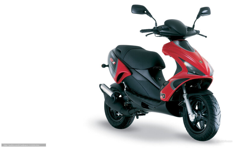 Red and Black Scooter — Neutral, Photograph