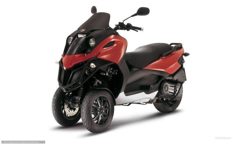 Red and Black Scooter — Neutral, Photograph, Windshield, Side Mirror