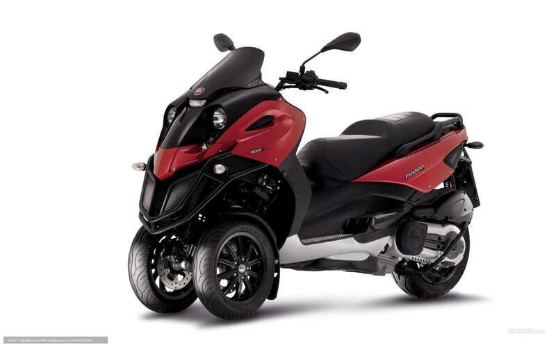 Red and Black Scooter — Neutral, Photograph, Windshield, Side Mirrors