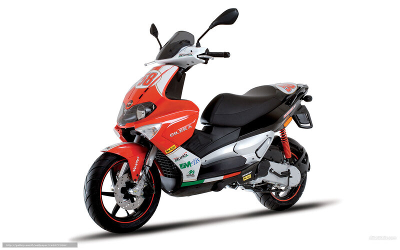 red and black scooter