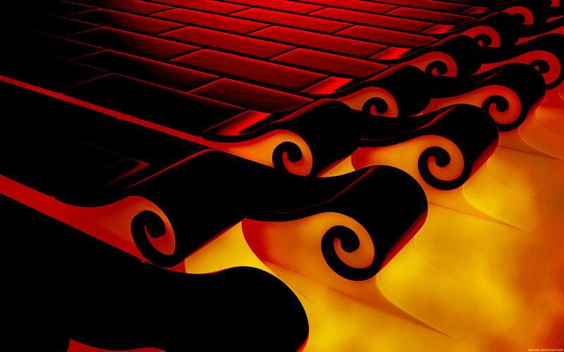 Red and Black Scrolls