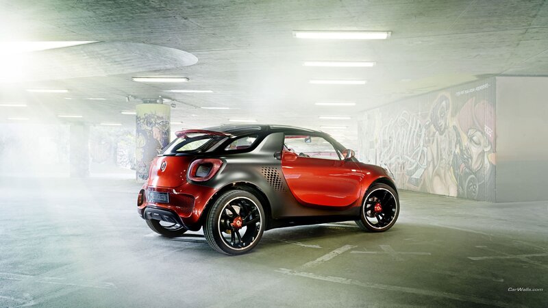 Red and Black Smart Car — Dramatic