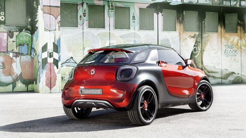 Red and Black Smart Car — Urban