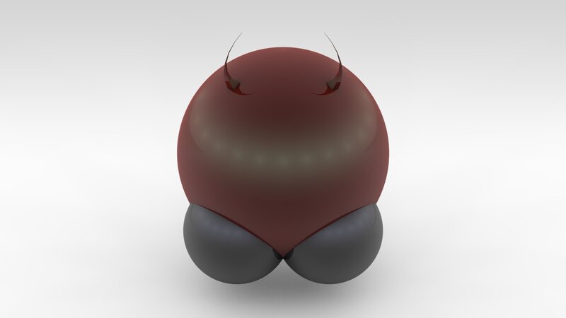 Red and Black Sphere — Neutral