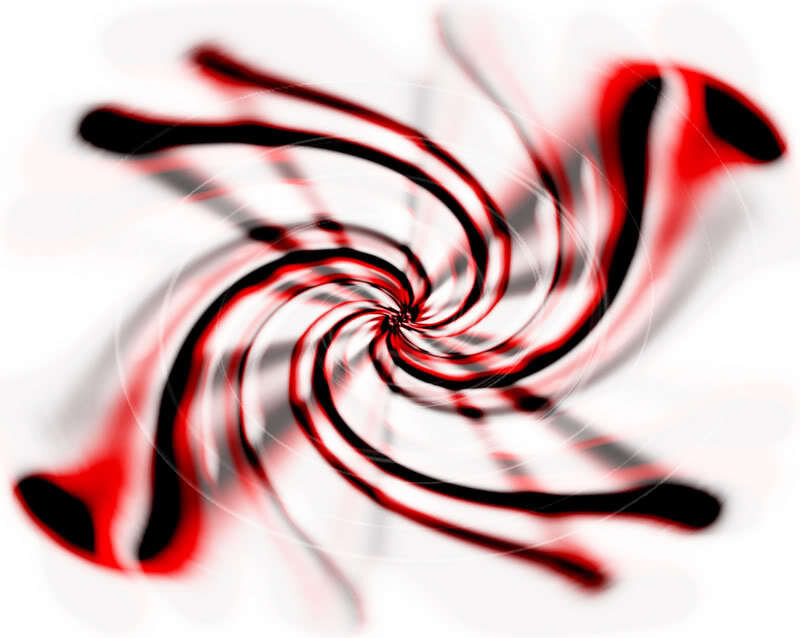 red and black spiral swirl