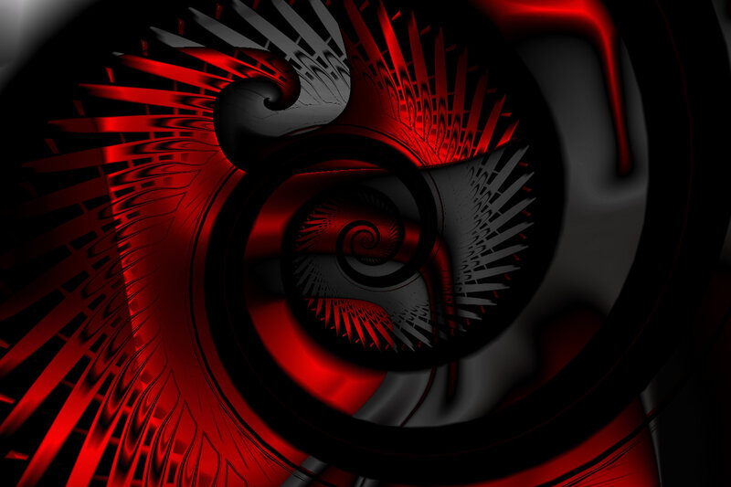 Red and Black Spiral