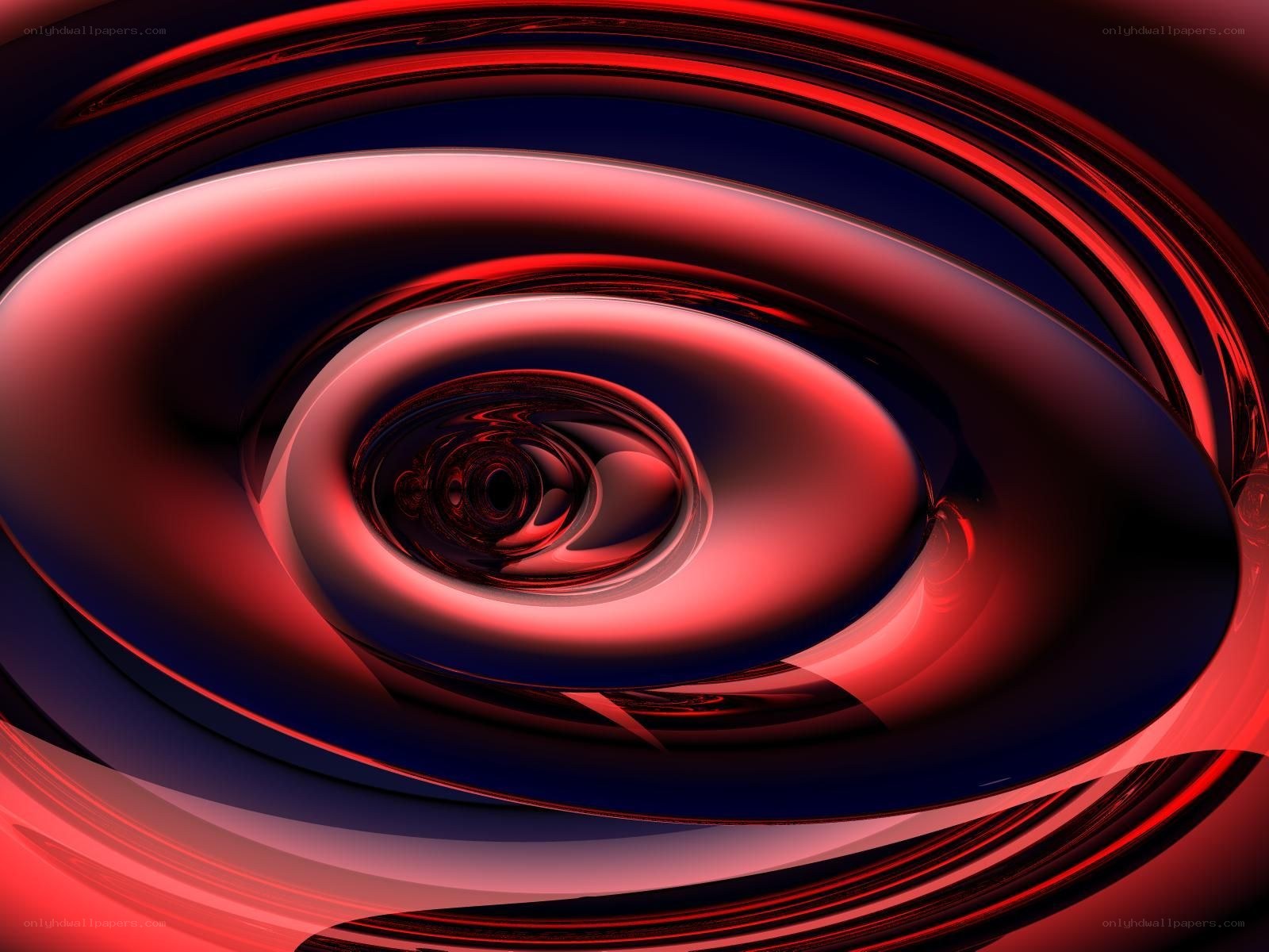 Red and black spiral vortex