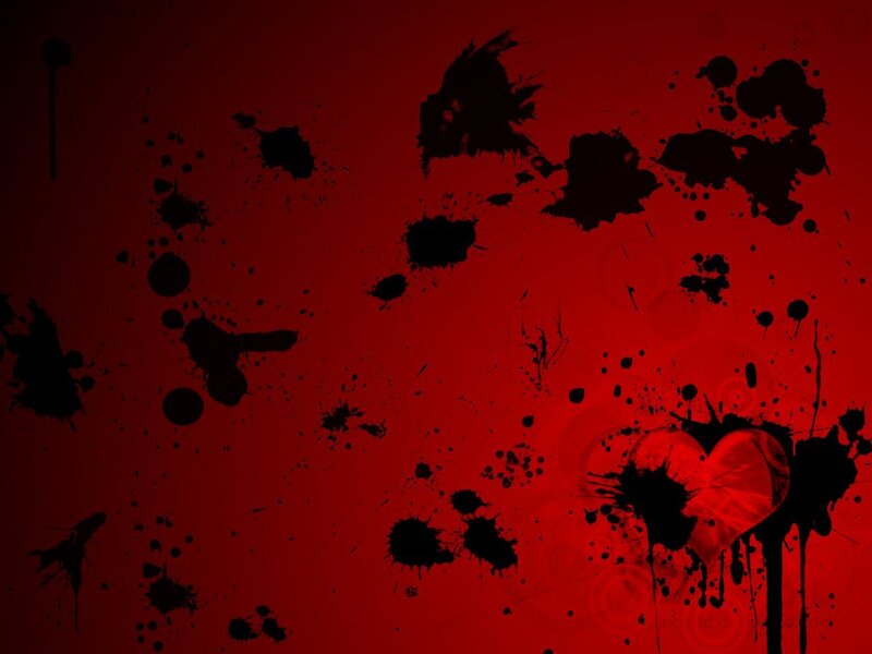 red and black splatter background