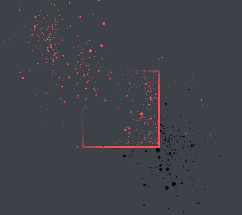 Red and Black Splatters