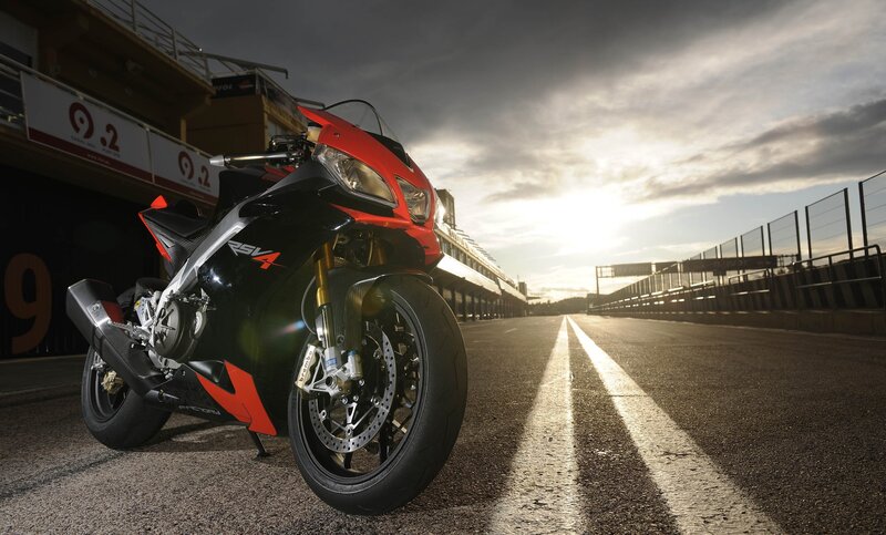 Red and black sport motorcycle