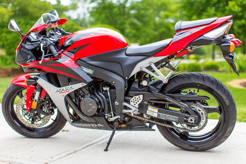Red and Black Sport Motorcycle — Calm, Afternoon, Photograph