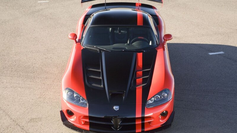 Red and black sports car