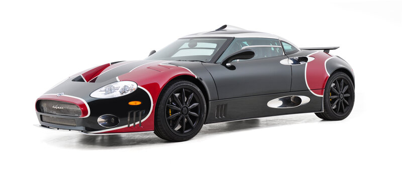 red and black sports car
