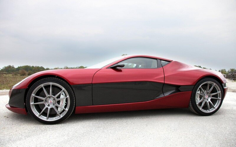 Red and Black Sports Car — Calm