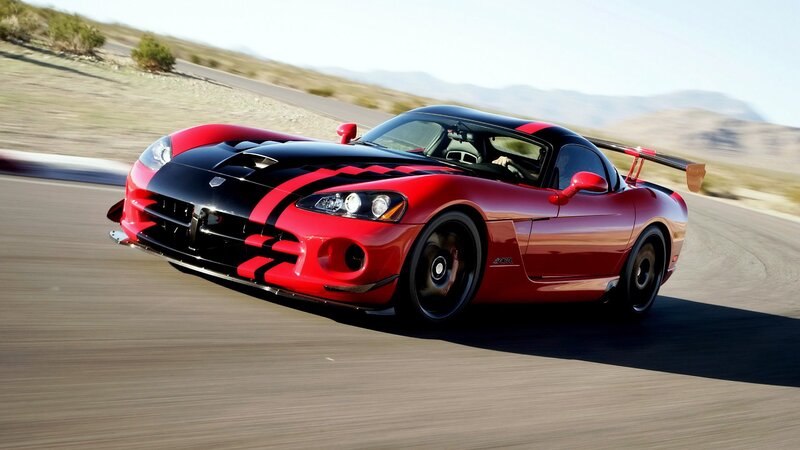 Red and Black Sports Car — Desert