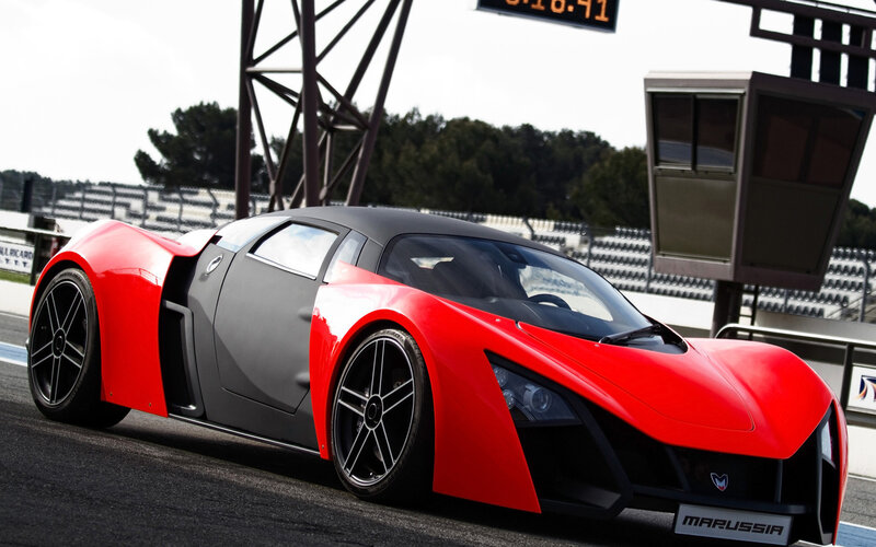 Red and Black Sports Car — Dynamic