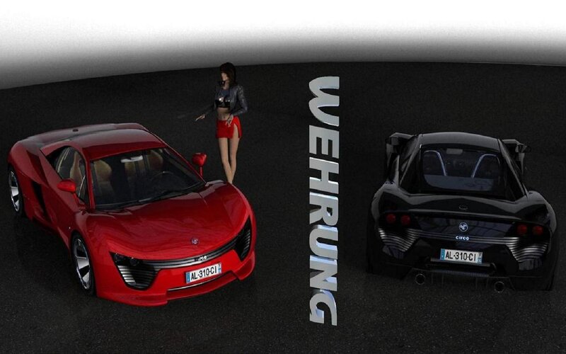 Red and Black Sports Cars — Dramatic