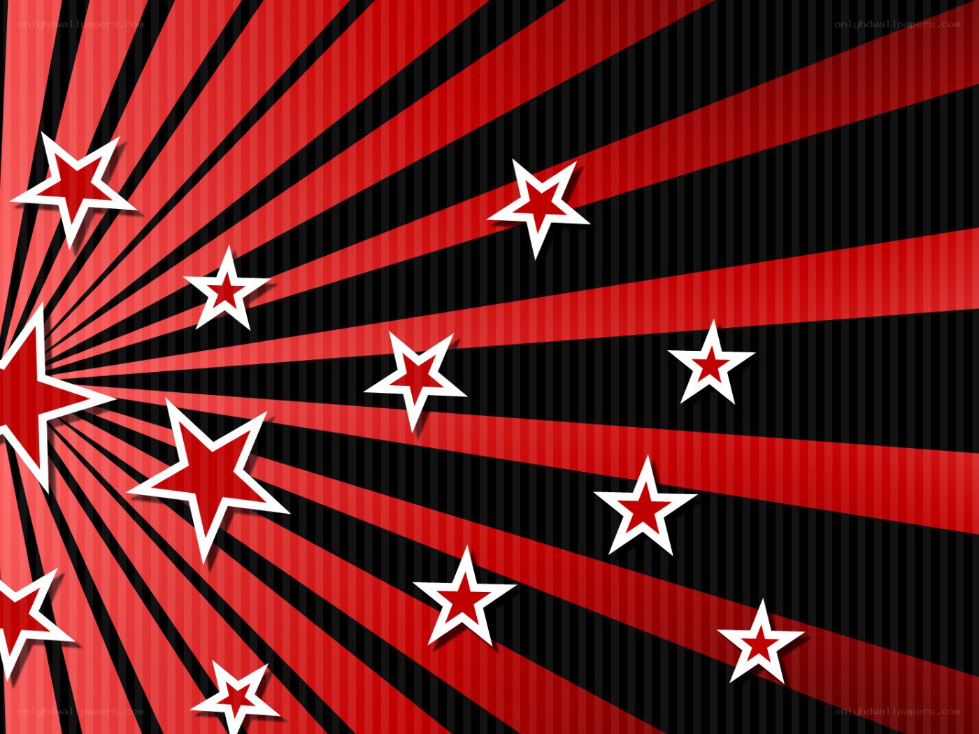 red and black starburst background
