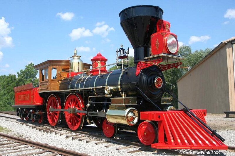 Red and Black Steam Locomotive — Calm